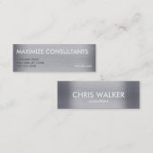 Mini cartes de texture métallique en titane (Devant / Derrière)