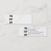 Mini cartes de visite (Devant / Derrière)