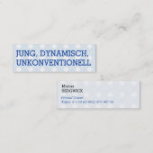 Mini cartes de visite (Devant / Derrière)