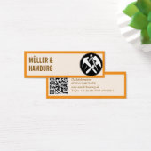 Mini cartes de visite couvreur QR Code (Bureau)