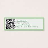 Mini cartes de visite couvreur QR Code (Dos)