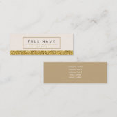 Mini cartes de visite de parties scintillantes (Devant / Derrière)