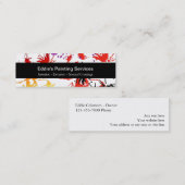 Mini cartes de visite de peintre (Devant / Derrière)