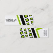 Mini cartes de visite de rétros carrés (Devant / Derrière)