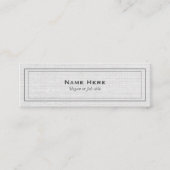 Mini cartes de visite gris professionnels (Devant)