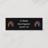Mini Cartes de visite minimalistes Rainbows (Devant)