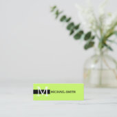 Mini cartes de visite moderne design élégant de lu (Debout devant)