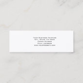 Mini cartes de visite Rouge intégral moderne (Dos)