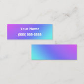 Mini Cartes de visite simples et colorés (Devant / Derrière)