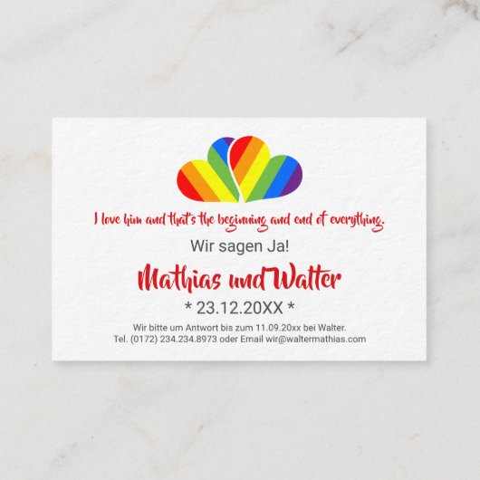 Mini cartes d'invitation ! (Dos)