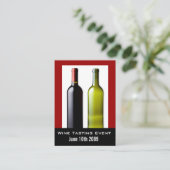 Mini cartes Invitations de l'événement de dégustat (Debout devant)