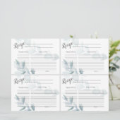 Mini CARTES RECEPE | Eucalypse bleu-dusty (Debout devant)