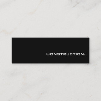 Mini cartes simples d'entreprise de construction