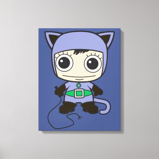 Mini Cat Woman Canvas Afdruk (Voorkant)