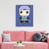 Mini Cat Woman Canvas Afdruk (Insitu (Woonkamer))