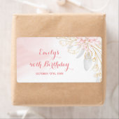 Mini champagne-etiket op fles confetti verjaardag etiket (Insitu)