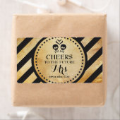 Mini Champagne Étiquette douche gothique Favoriser (En situation)