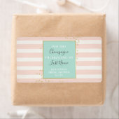 Mini Champagne Étiquette Fête des mariées Favorise (En situation)