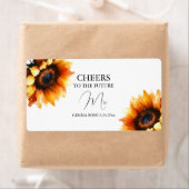 Mini Champagne Étiquette Fête des mariées Favorise (En situation)