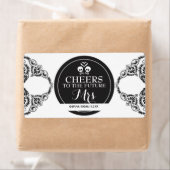 Mini Champagne Étiquette Fête des mariées Favorise (En situation)