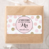 Mini Champagne Étiquette Fête des mariées Favorise (En situation)