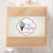 Mini Champagne Label Gender onthullen (Insitu)