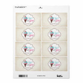 Mini Champagne Label Gender onthullen (Full Sheet)