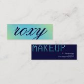 Mini chaux nommée de turquoise du carte de visite (Devant / Derrière)