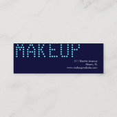 Mini chaux nommée de turquoise du carte de visite (Dos)