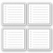 Mini Checklist Planner Sticker (Voorkant)