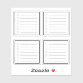 Mini Checklist Planner Sticker