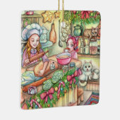 Mini Chef in de keuken Keramisch Ornament (Rechts)