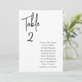 Mini Chic Mariage Élégant Carte de siège table (Debout devant)