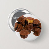 Mini Chocolade en Peanut-behandelingen Ronde Button 5,7 Cm (Voorkant /achterkant)