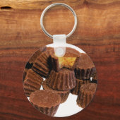 Mini-chocolade en pindaknoter behandelen Sleutelha Sleutelhanger (Voorkant)