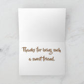 Mini Chocolat + Beurre d'arachide Carte avec texte (Intérieur)