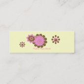 Mini Chocolat blanc et carte de visite rose (Dos)
