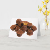 Mini Chocolate + pindaknop Behandelt Kaart met tek (Gele Bloem)