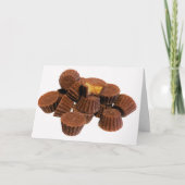 Mini Chocolate + pindaknop Behandelt Kaart met tek (Voorkant)