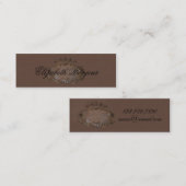 Mini Cimier ~ Carte de visite / Emblem Couronne royale (Devant / Derrière)