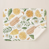 Mini Citrus Popsicle Sherpa Blanket – Small Sherpa Deken (Voorkant (horizontaal))