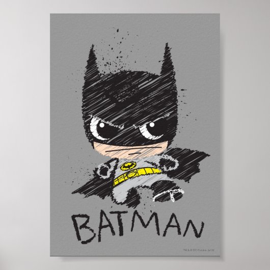 Mini Classic Batman Sketch Poster (Voorkant)