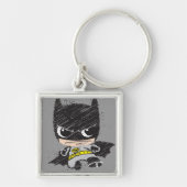 Mini Classic Batman Sketch Sleutelhanger (Voorkant)