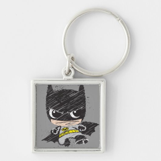 Mini Classic Batman Sketch Sleutelhanger (Voorkant)