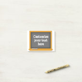 Mini Classroom Chalkboard Post-it® Notes (Op bureau)