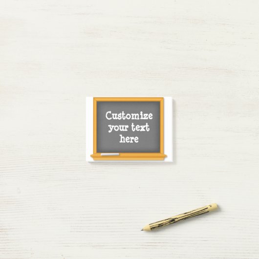 Mini Classroom Chalkboard Post-it® Notes (Op bureau)