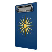 Mini clipboard with flag of Macedonia, Greece Mini Klembord (Angled2)