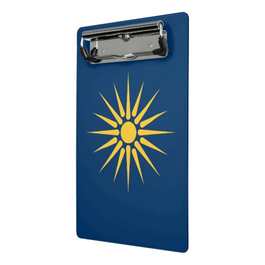Mini clipboard with flag of Macedonia, Greece Mini Klembord (Angled2)
