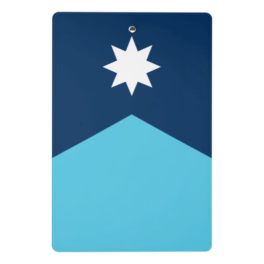 Mini clipboard with flag of Minnesota, USA Mini Klembord (Achterkant)