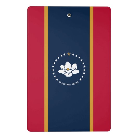 Mini clipboard with flag of Mississippi, USA Mini Klembord (Achterkant)